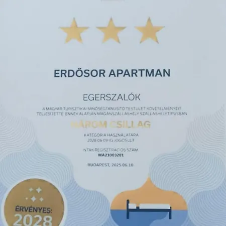 Erdosor Apartment Egerszalók
